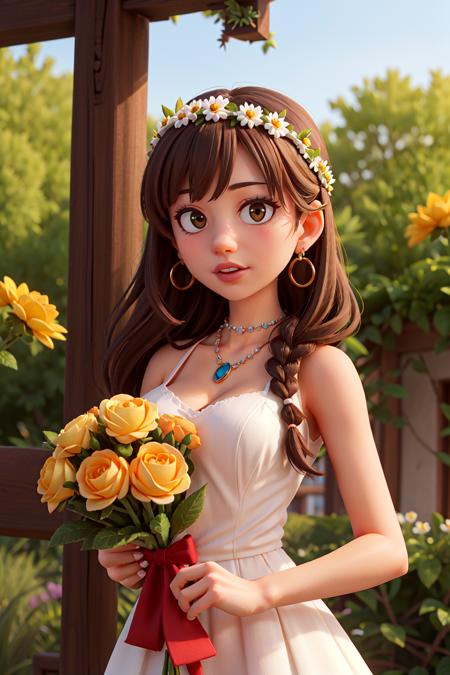 42829-179567930-masterpiece, high quality best quality,close up,1girl, bouquet, braid, breasts, brown_eyes, christmas_tree,daisy, depth_of_field.png